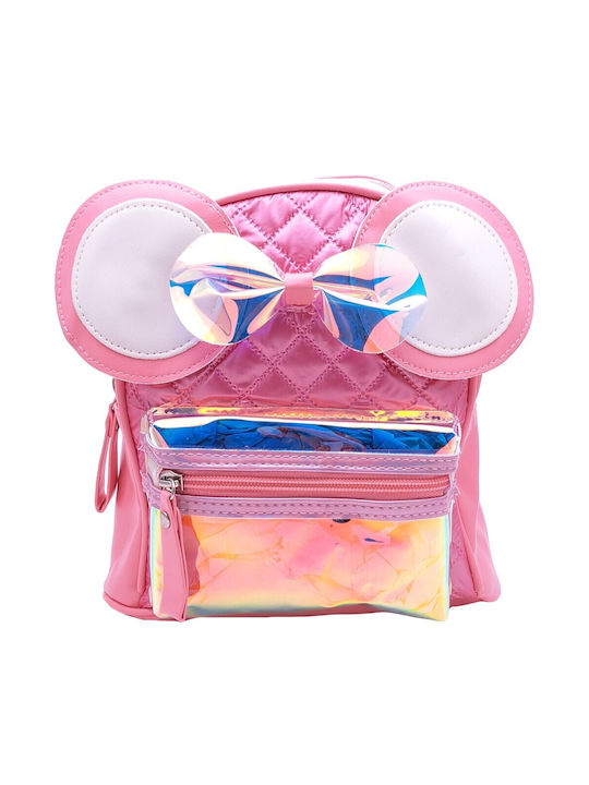 Παιδική Τσάντα Πλάτης Backpack με Μεγάλο Φιόγκο Ροζ