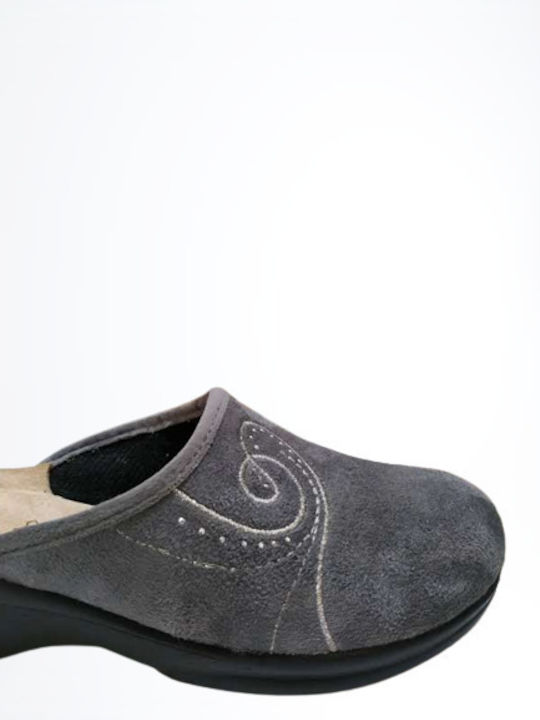 Anatomische Damen Hausschuhe Gray