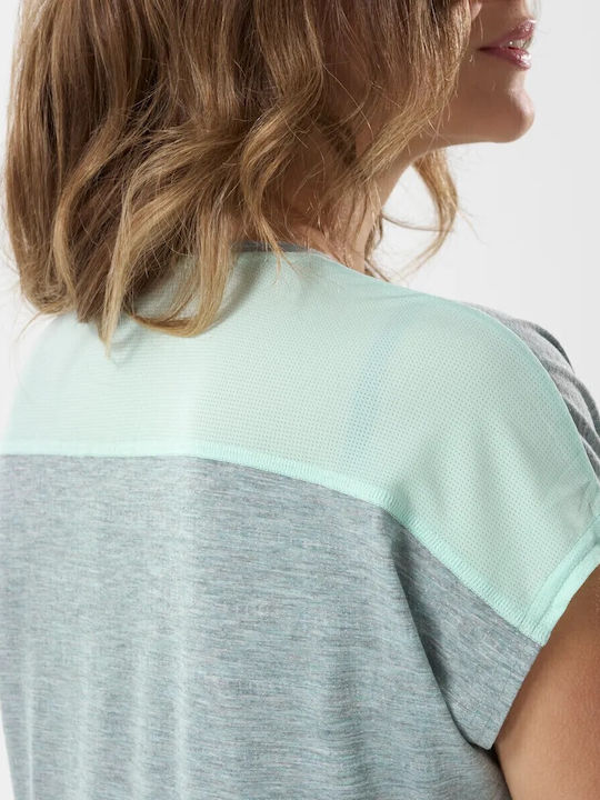 Women's Hiking T-shirt Light Blue LFV12322 3116