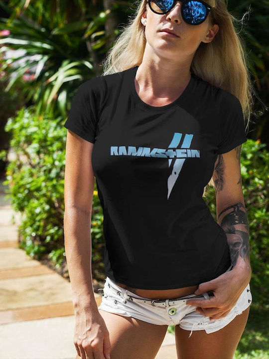 Softworld Rammstein Weisses Kreuz Blau T-shirt