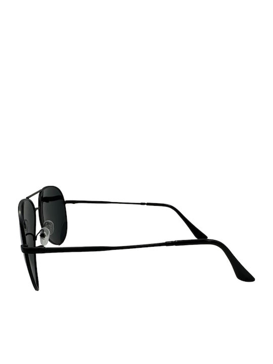 V-store Unisex Γυαλιά Ηλίου με Μαύρο Μεταλλικό Σκελετό και Μαύρο Polarized Καθρέφτη Φακό POL8341BLACK