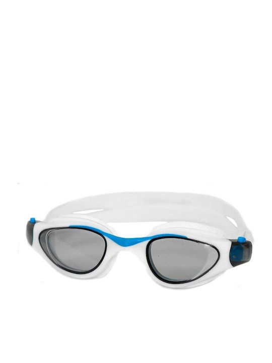 Aquaspeed Maori Jr Schwimmbrille Erwachsene mit Antibeschlaggläsern Weiß