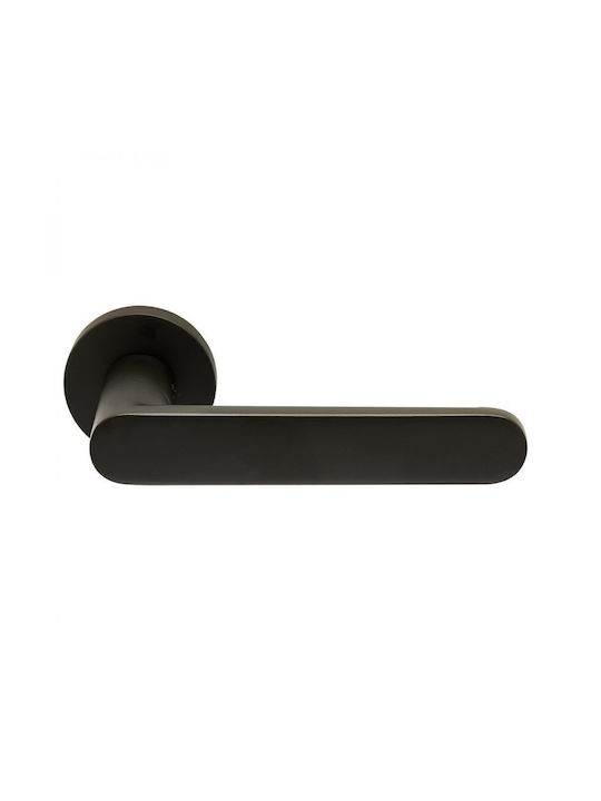 Door Handle Rosette 2261 Zogometal Cylinder Lock Type Right Piece Escutcheon Plate Copper Matte Alloy Pseudo Silver