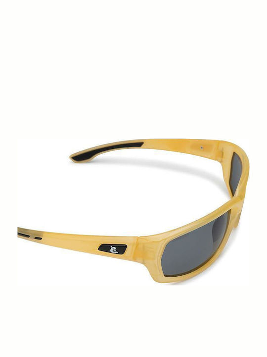 CressiSub Bill Unisex Sunglasses with Yellow Plastic Frame and Gray Lens XDB101750