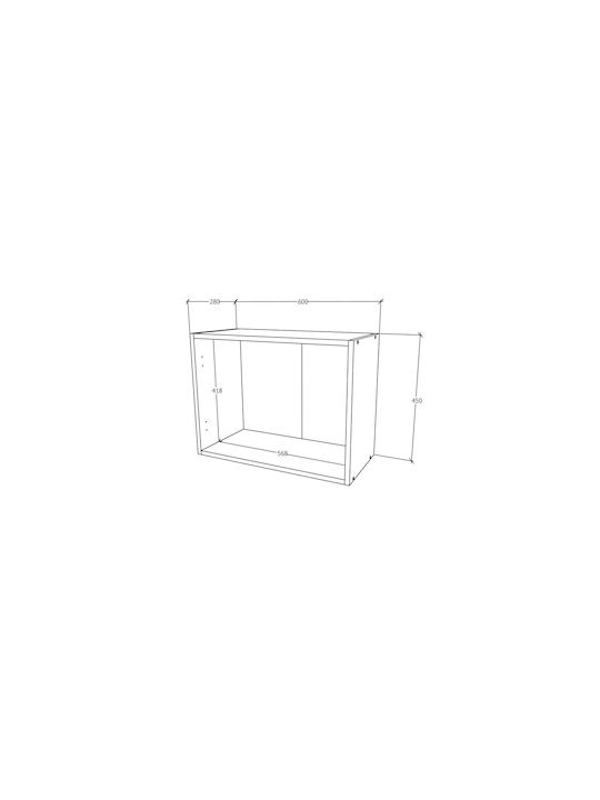 Karo Dulap Suspendata Alb 60x30x45buc