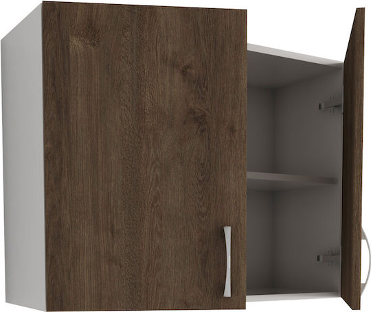 Karo Ντουλάπι Κρεμαστό Stejar Bronz/alb 80x30x60εκ.