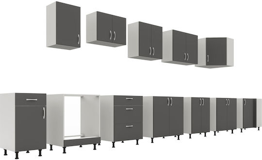 Schrank Wand Antracit/alb 40x30x60Stück