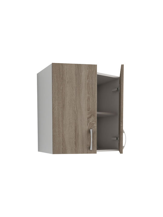 Karo Ντουλάπι Κρεμαστό Stejar Sonoma Inchis/alb 60x30x60εκ.