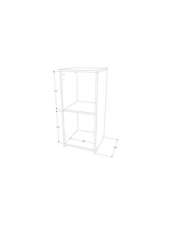 Schrank Boden Creta Stejar Sonoma 40x42x90cm