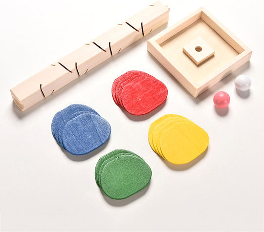 Bildungs-Spielzeug Kinder Zola Baum Modell Bunte Holzkugeln 19,5 cm