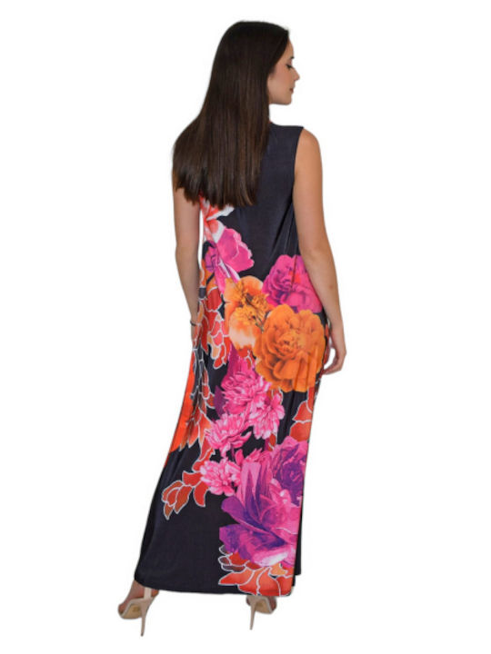 Morena Spain Maxi Dress with Ruffle Black