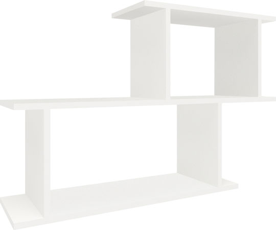 Bibliotecă Rico Albă 100x25x65 cm