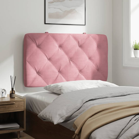 vidaXL Stoff-Kopfstütze Für Bett Rosa 92x48cm