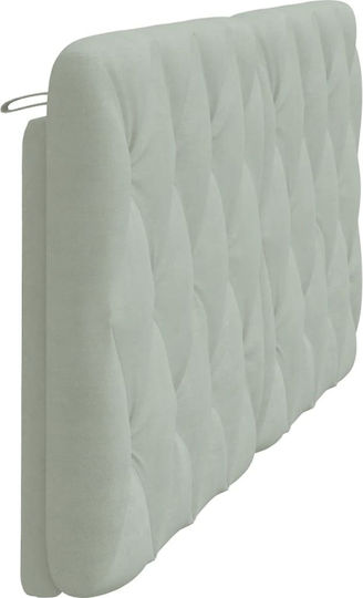 vidaXL Fabric Back Cushion for Bed Headboard Light Gray 182x48cm