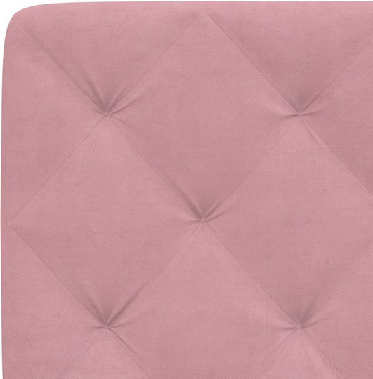vidaXL Stoff-Kopfkissen Für Bett Rosa 142x48cm