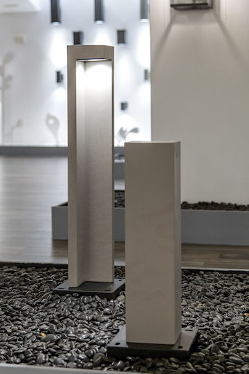 VK Lighting LED Floor Lamp H49xW18cm. with Warm White Light Gray