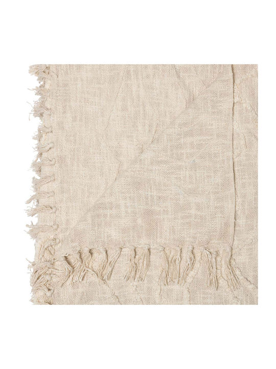 A-s Daisy Κουβέρτα Πικέ Υπέρδιπλη με Κρόσσια 240x260εκ. Daisy