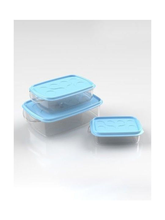 Sterk Lunchbox Kunststoff Transparent 3Stück