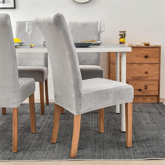 Elastische Abdeckung für Stuhl Light Grey 35x40cm 1Stück ZY12293QWS79