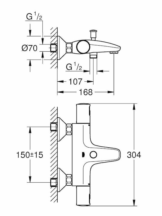 Grohe Mischung Waschtischarmatur Bronze