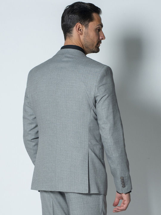 Men's Suit Jacket Regular Fit Gray