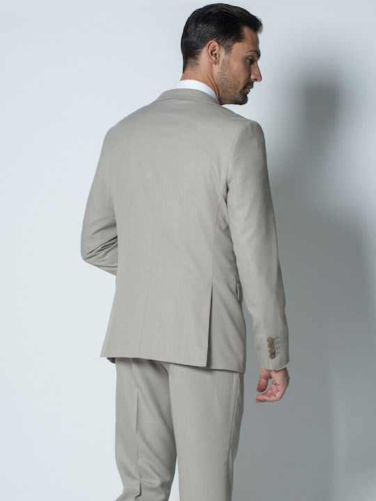 Men's Suit Jacket Regular Fit Khaki