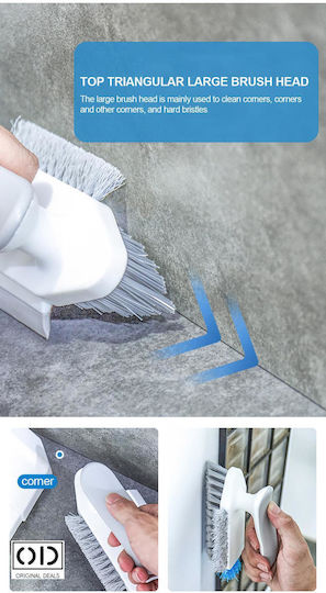 Kunststoff Reinigungsbürsten mit Handgriff für Allgemeine Verwendung Weiß 1Stück