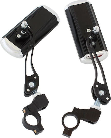 Motorcycle Mirrors 2 Pieces Gray