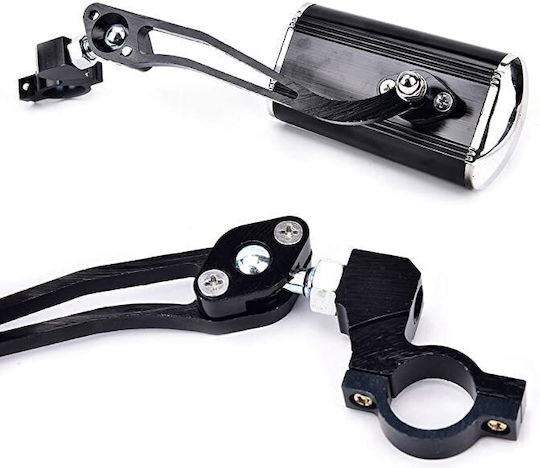 Motorcycle Mirrors 2 Pieces Gray