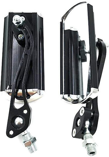 Motorcycle Mirrors 2 Pieces Gray