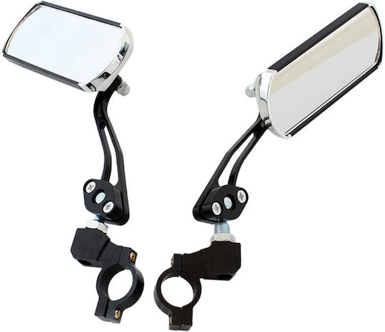 Motorcycle Mirrors 2 Pieces Gray