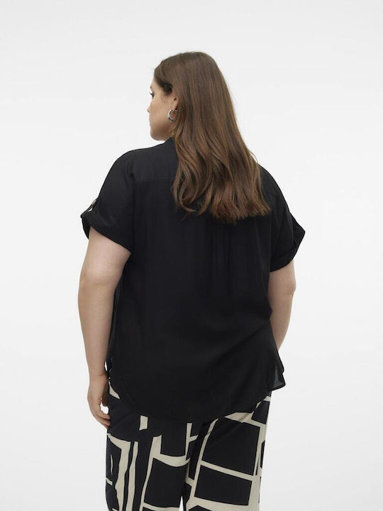 Vero Moda Women's Short Sleeve Shirt Black