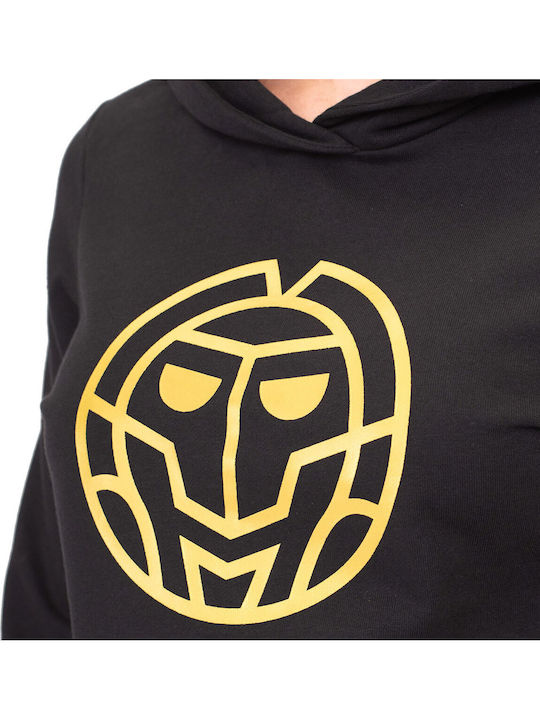 Γυναικείο Φούτερ με Κουκούλα Black / Gold
