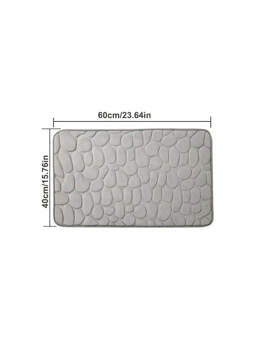 Antiderapant Covoraș de Baie Gri 60x40buc