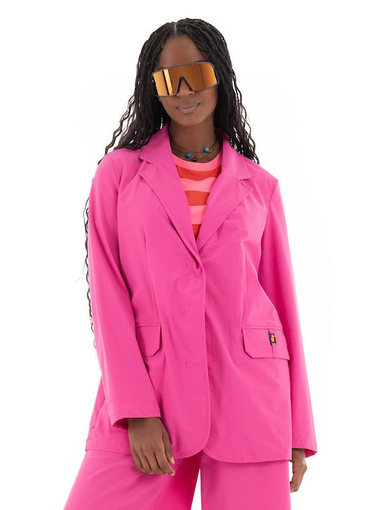 Save The Duck Blazer pentru femei Sacou Fuchsia