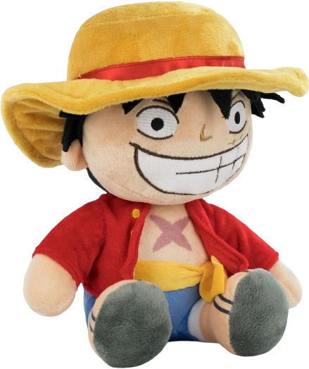 Luffy din One Piece, jucărie de pluș moale de 28 cm