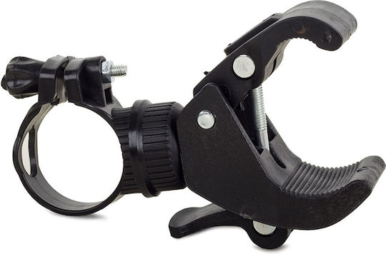 Ajustable Bike Mount Zola Clips D16-46mm Flashlight 20-35mm Frame Black