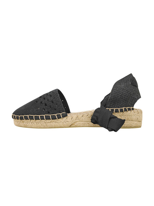 Corina Platforme dama în stil espadrile Negre