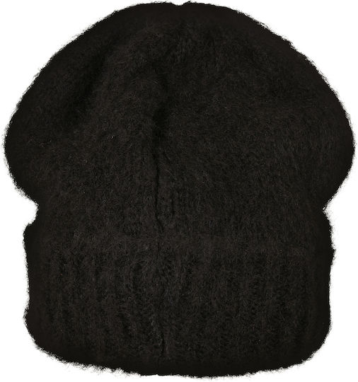 Beanie Unisex Beanie with Rib Knit in Black color