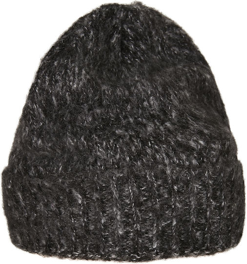 Beanie Unisex Σκούφος με Rib Πλέξη σε Γκρι χρώμα