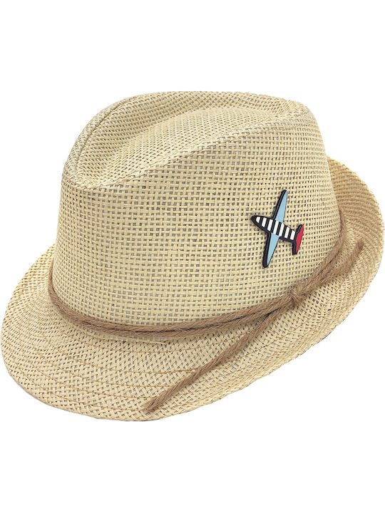 Gift-Me Παιδικό Καπέλο Καβουράκι Ψάθινο Μπεζ