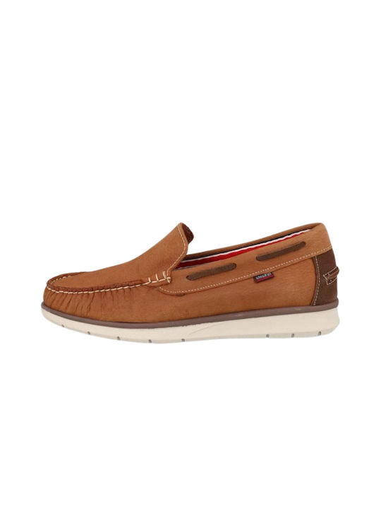 Dj.Santa Men's Leather Moccasins Tabac Brown