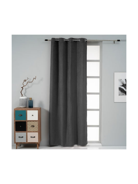 Artisti Italiani Curtain with Grommet Gray 140x260cm