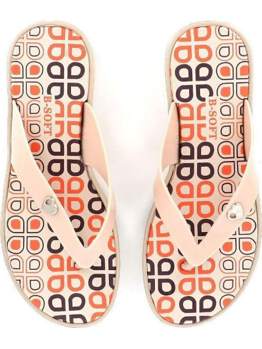 Women's Flip Flops Beige