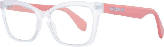 adidas Weiblich Kunststoff Brillenrahmen Schmetterling Weiß OR5028
