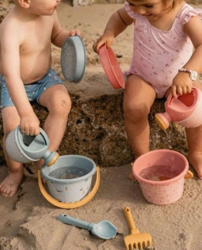 Little Dutch Ocean Dreams Beach Bucket Set with Accessories Blue 9.5cm