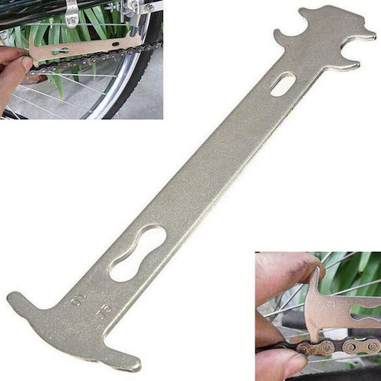 Verificator lanț bicicletă Zola Metal Argintiu 15 cm