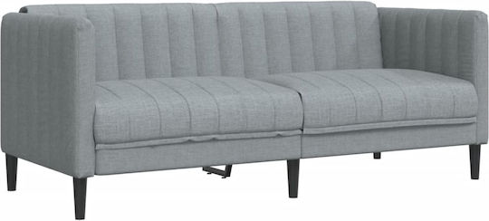 Living Room Furniture Set 3-Seater & 2-Seater & Armchair Gray