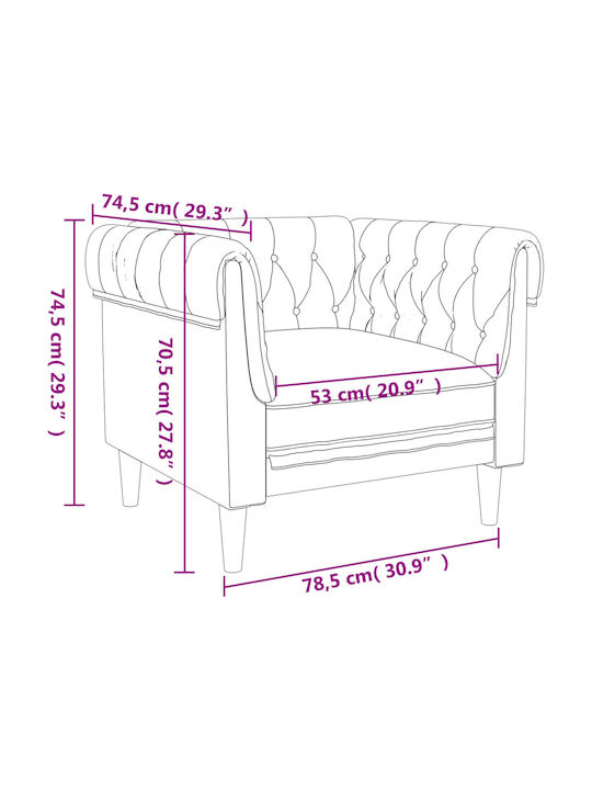Living Room Furniture Set 3-Seater & 2-Seater & Armchair Gray