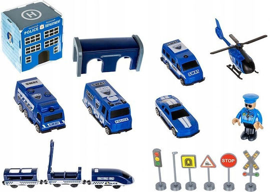 Police Town Play Set Zola Race Cars Road Signs A Figurine